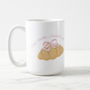 Caneca De Café Desculpe o Atraso Precisava de um Doce Cute Femini
