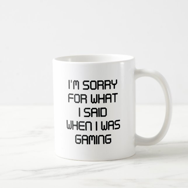 Caneca De Café Desculpe pelo que disse (Direita)