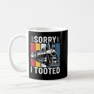 Caneca De Café Desculpe Por Tocar Humor No Comboio Dizendo Engraç