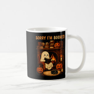 Caneca De Café Desculpe, sou Ghost Leading Book Lover School H