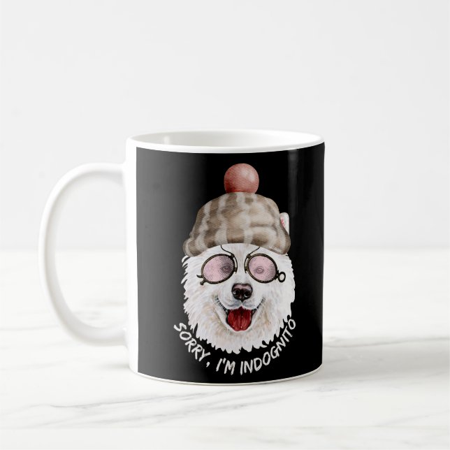 Caneca De Café DESCULPE, SOU O Cachorro engraçado INDOGNITO (Spit (Esquerda)
