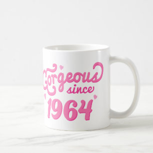 Caneca De Café Desde 1964 presente de aniversário lindo para ela