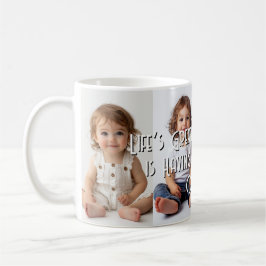 Caneca De Café Desde o nascimento até fotografias de colagem pers