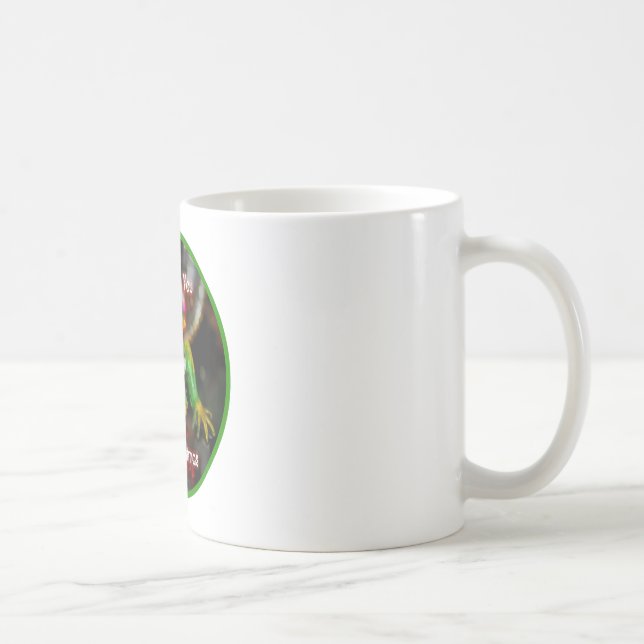 Caneca De Café Desejo da iguana você um copo do Feliz Natal (Direita)