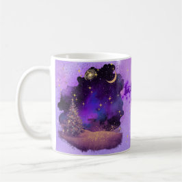 Caneca De Café Desejos celestiais de Natal