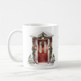 Caneca De Café Desejos de Férias Modernos Adicionar Logotipo de N