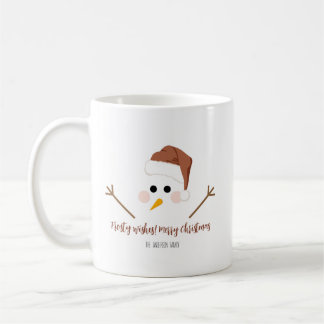 Caneca De Café Desejos gelados! Merry Christmas Mug