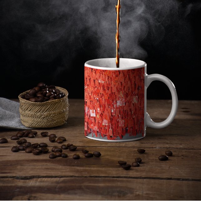 Caneca De Café Desejos Vermelhos (Criador carregado)