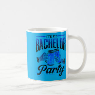 Caneca De Café Desempenho da Equipe do Noivo na Festa de Despedid