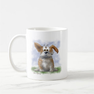 Caneca De Café Desenho Animado de Corgi Fofo