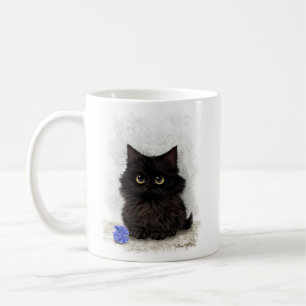 Caneca De Café Desenho animado de gatinho preto