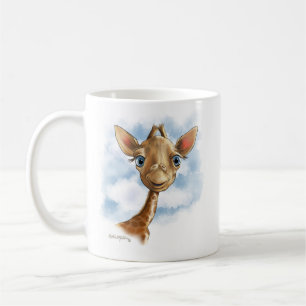 Caneca De Café Desenho Animado de Girafa Bebê Fofo