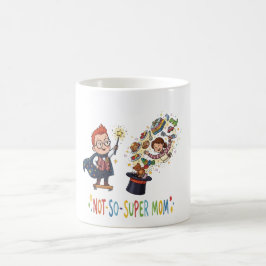 Caneca De Café Desenho Animado de Mãe Mágica Não Tão Super Diver