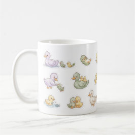 Caneca De Café Desenho Animado de Patinho Adorável