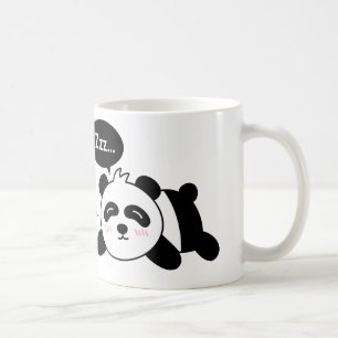 Caneca De Café Desenho Animado Divertido de Panda Fofo Dormindo