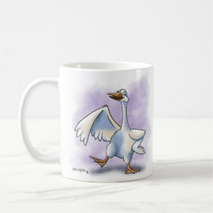 Caneca De Café Desenho Animado do Ganso Dançante