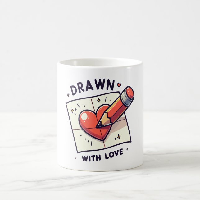 Caneca De Café Desenho com amor (Centro)