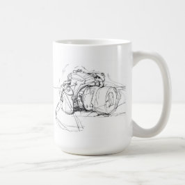 Caneca De Café Desenho da câmera fotográfica Elegante