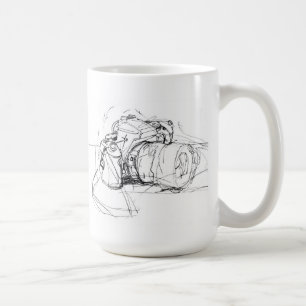 Caneca De Café Desenho da câmera fotográfica Elegante
