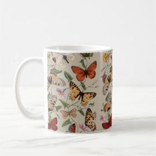 Caneca De Café Desenho da Coleção de Mariposas Borboletas da Natu