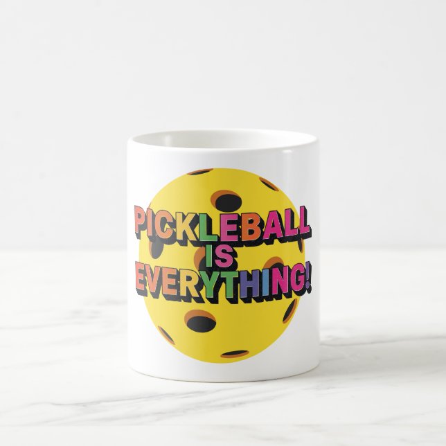 Caneca De Café Desenho da Copa de Pickleball (Centro)