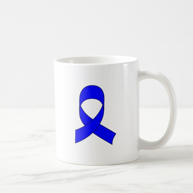 Caneca De Café Desenho da Faixa Azul (Direita)