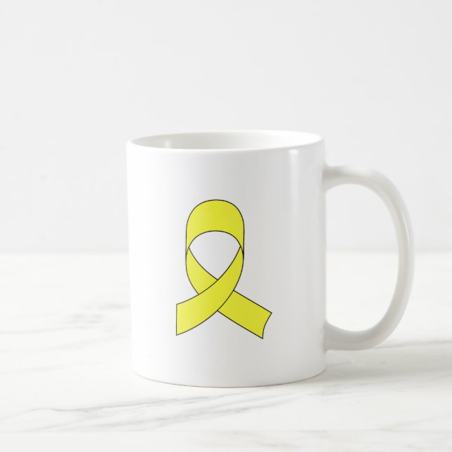 Caneca De Café Desenho da Fita Amarela (Direita)