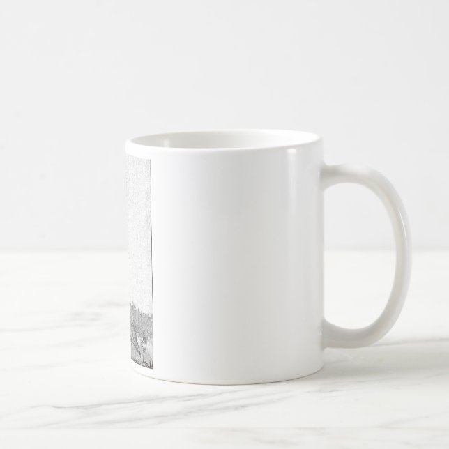 Caneca De Café Desenho da torre Eiffel de Paris, Texas (Direita)