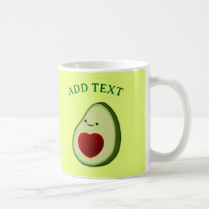 Caneca De Café Desenho de Abacate Fofo