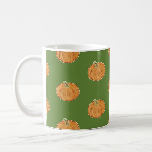 Caneca De Café Desenho de Abóbora (Esquerda)