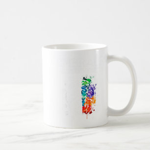 Caneca De Café Desenho de Aceitação da Neurodiversidade Adhd Auti