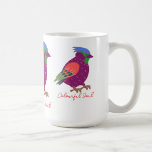 Caneca De Café Desenho de Alma Colorida