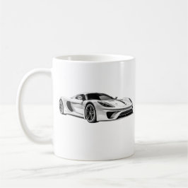 Caneca De Café Desenho de automóveis II
