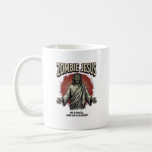 Caneca De Café Desenho de Camisa Engraçado de Jesus Zumbi Gravura