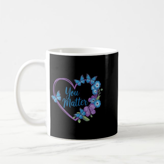 Caneca De Café Desenho de Conscientização sobre Prevenção do Cora (Esquerda)