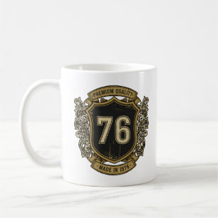 Caneca De Café Desenho de Crista Vintage Feito em 1976 de Alta Qu