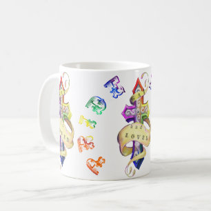 Caneca De Café Desenho de cruz estilizado com tatuagem - amor
