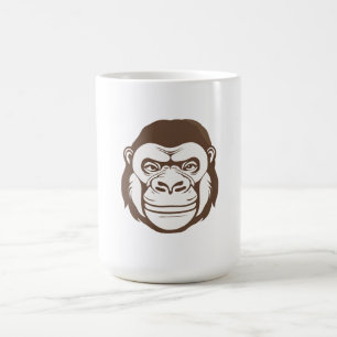 Caneca De Café Desenho de desenhos animados de gorila