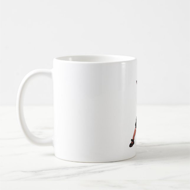 Caneca De Café desenho de esqueleto de beisebol para jogadores de (Esquerda)