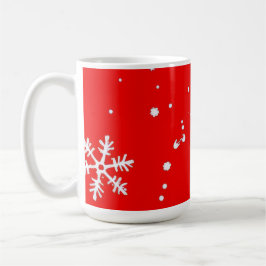 Caneca De Café desenho de floco de neve