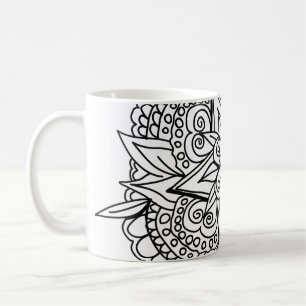 Caneca De Café Desenho de mandala design legal