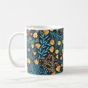 Caneca De Café Desenho De Mão Floral: Criativo Sem Olho