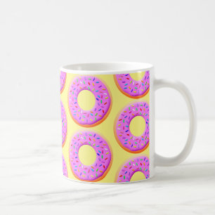 Caneca De Café Desenho De Rosquinha Com Grito Com Garrafas