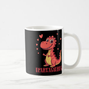 Caneca De Café Desenho de São Valentão do Coraçãosaurus Dinossaur