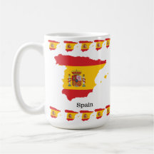 Desenho de Souvenir com Bandeira da Espanha dentro