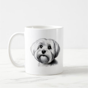 Caneca De Café Desenho de t-shirt do cão malteses Toddler