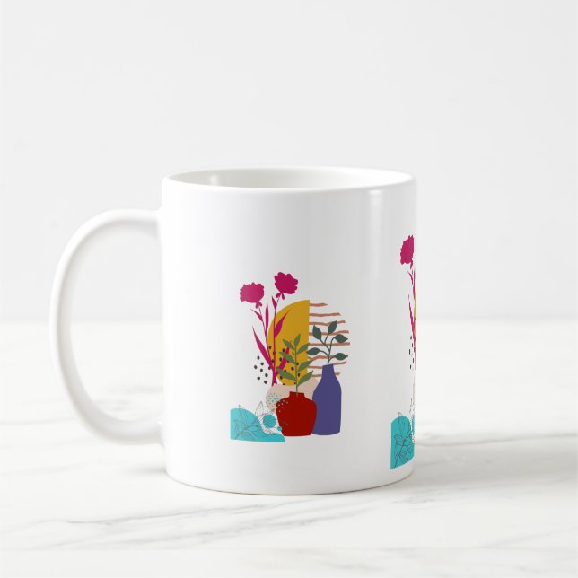 Caneca De Café Desenho de Trabalho de Arte (Esquerda)