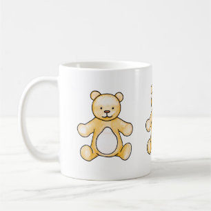 Caneca De Café Desenho de ursinho de pelúcia-safra