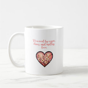 Caneca De Café Desenho de Vida de Mãe Amor Sem Fim Caos de Café