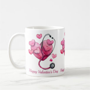 Caneca De Café Desenho do Dia dos Namorados Cura Corações